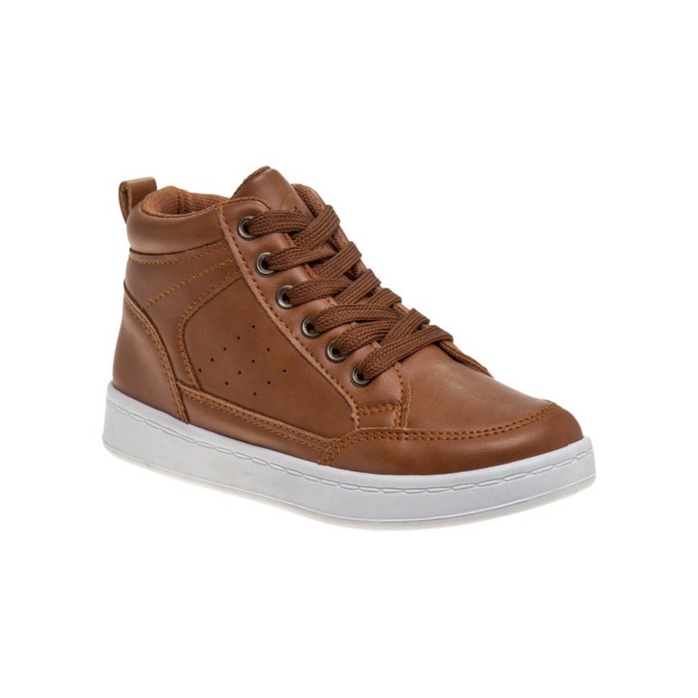 Brown High-Top Sneakers